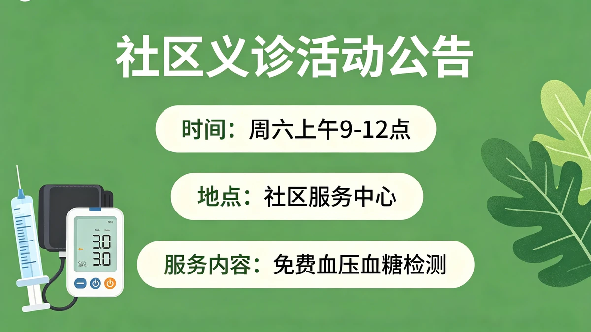 活动公告示例1