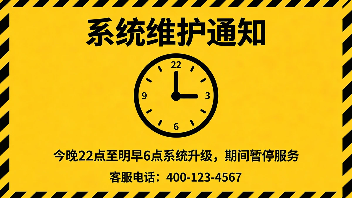 紧急公告示例1