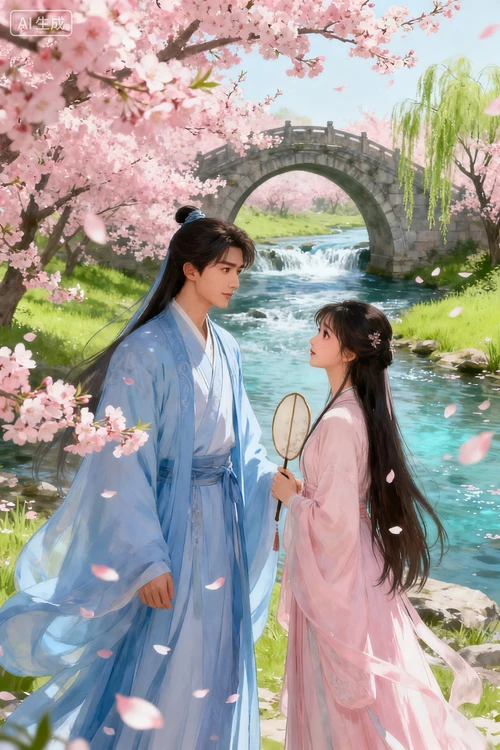 古风场景封面生成案例 - 参考底图