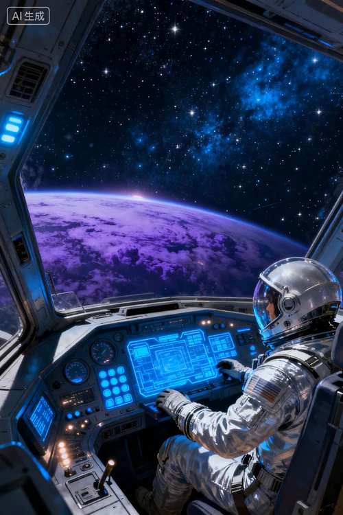 科幻风格封面生成示例1