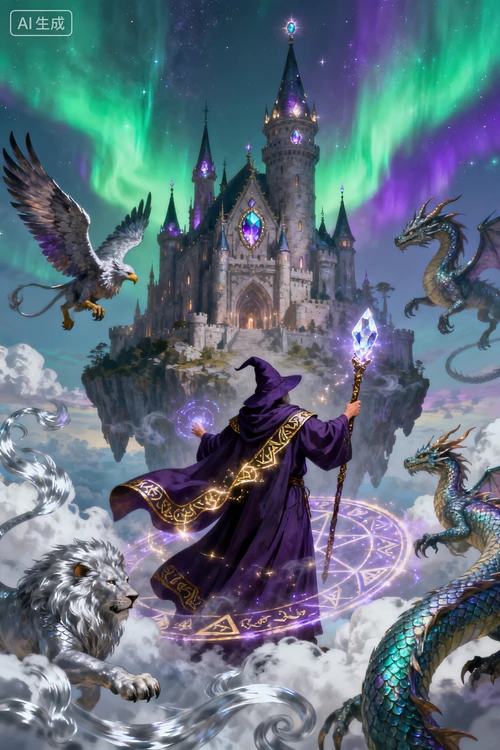 奇幻风格封面生成示例1