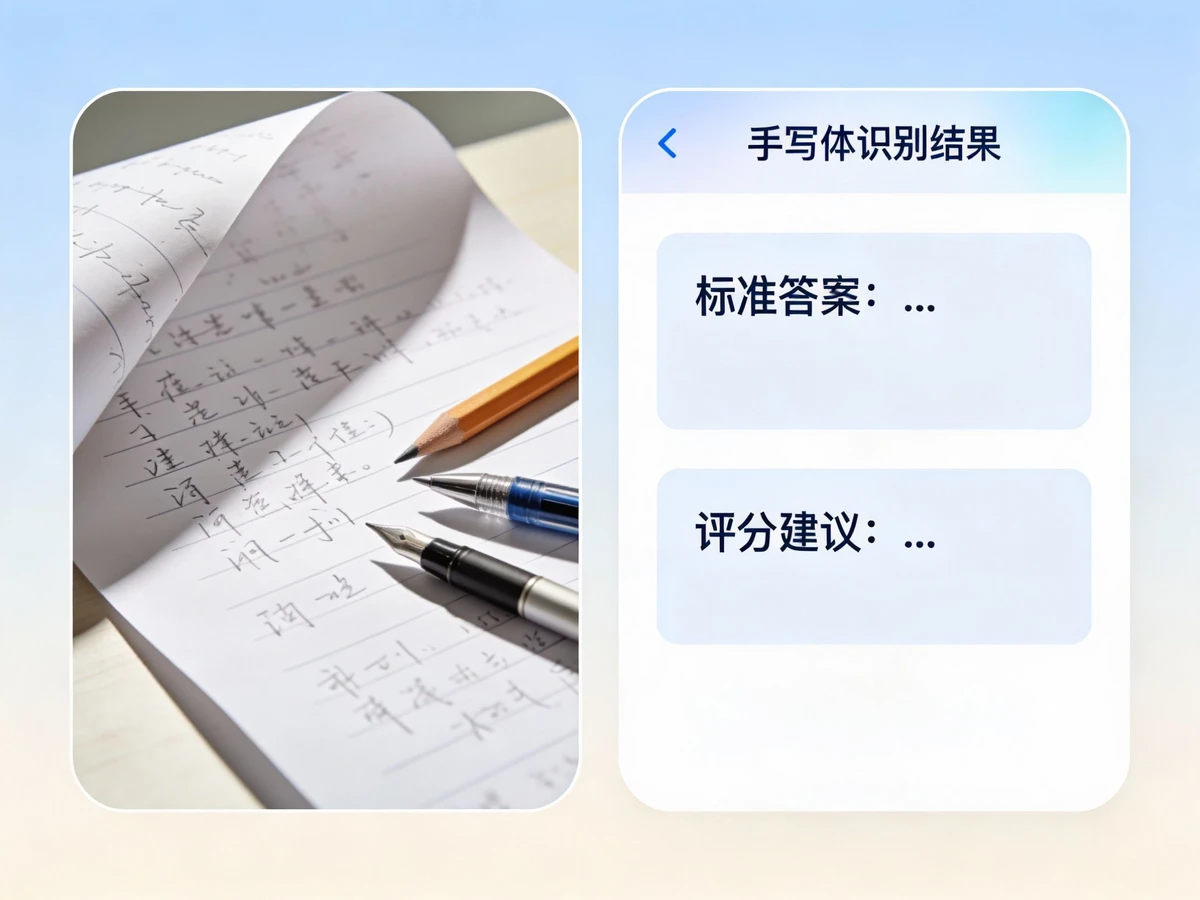 试卷手写拍照示例1