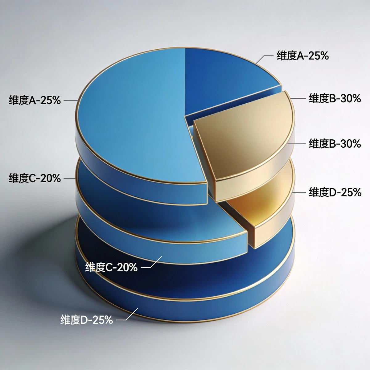 多层饼状图示例1