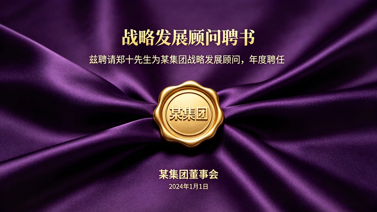 顾问委任示例1