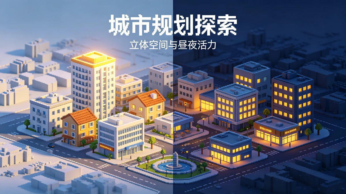 等距像素海报示例1