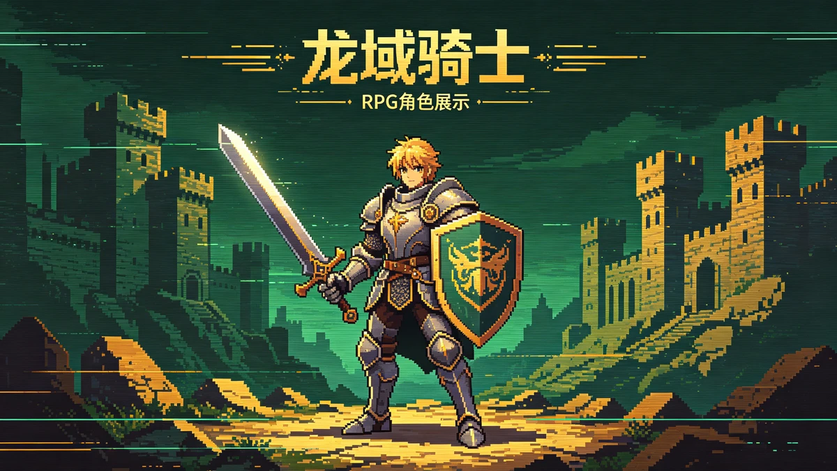 角色像素海报示例1