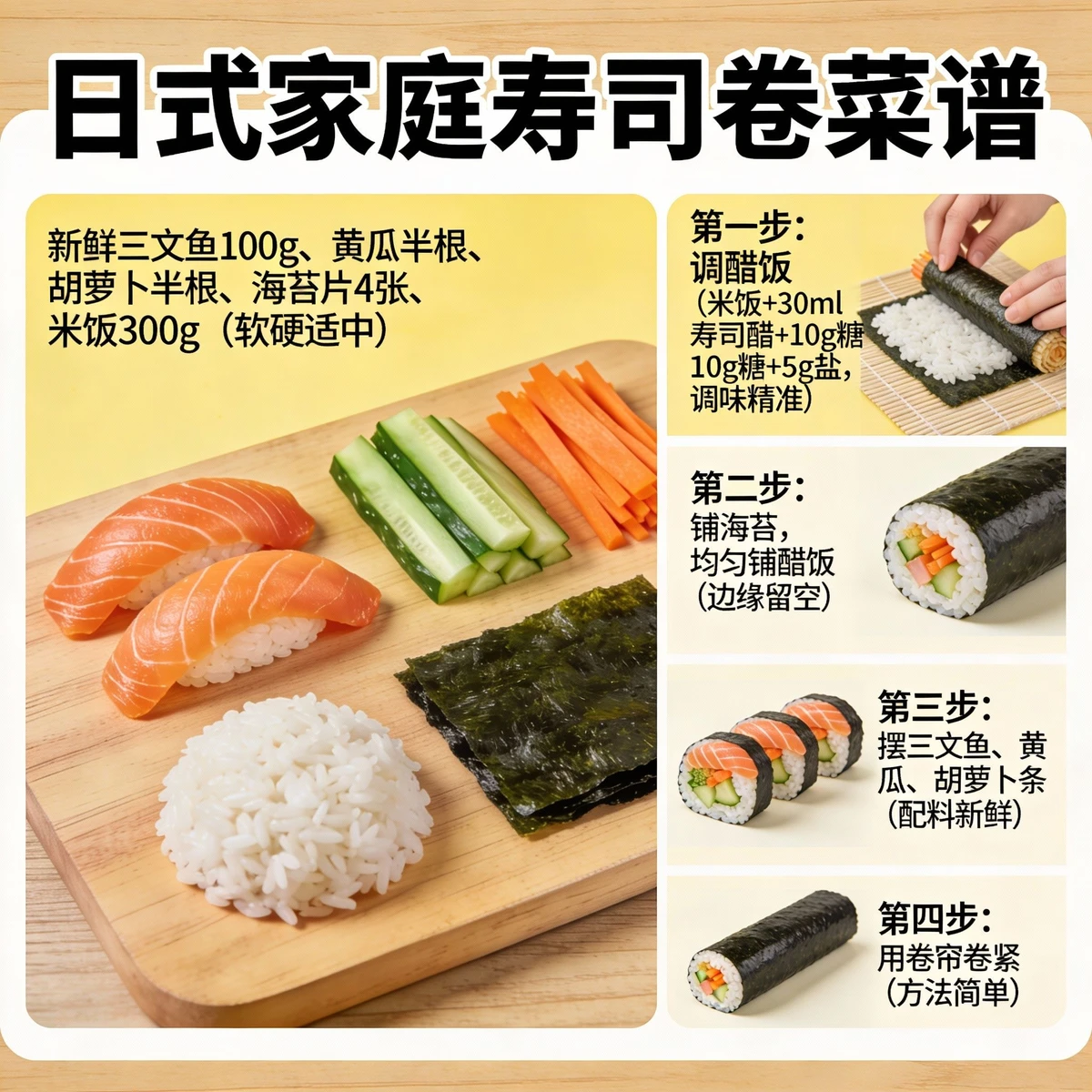 日韩料理菜谱生成示例1