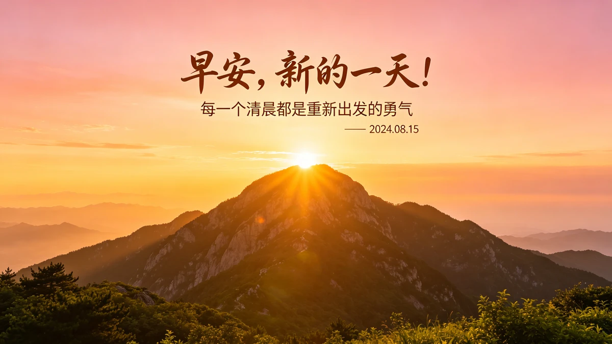 早安日签示例1