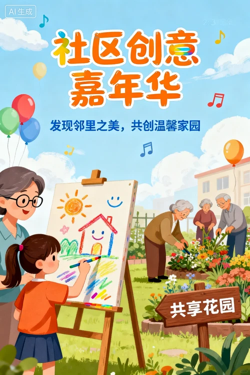 Community creative poster example picture 1