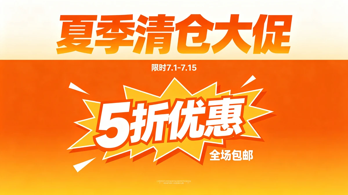 商业促销海报示例1