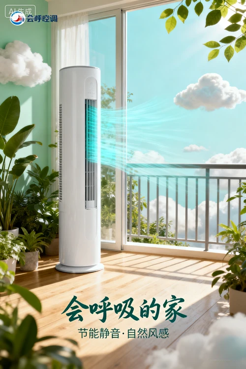 AI智能设计空调海报生成示例1