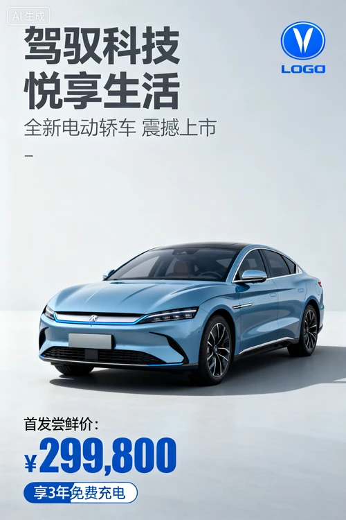 汽车营销海报生成示例1