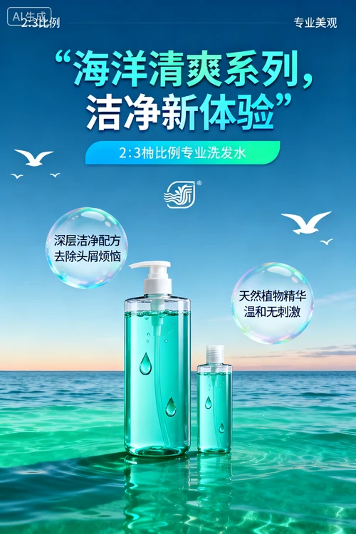 洗发水海报设计示例1
