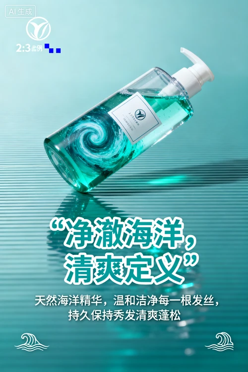 洗发水海报设计示例1