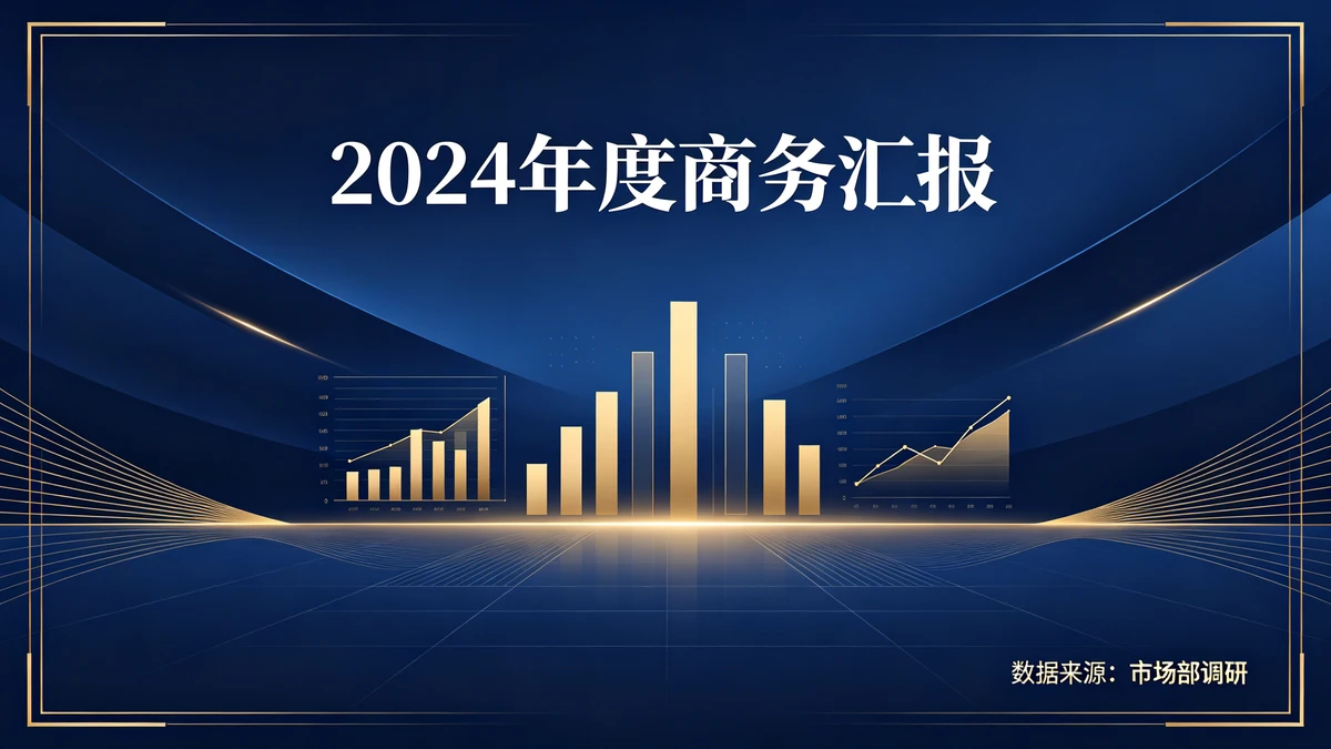 商务汇报封面示例1