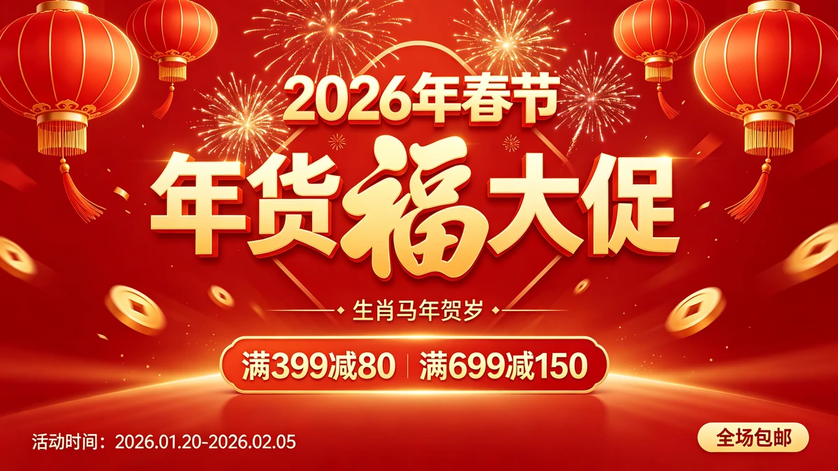 节日促销海报示例1