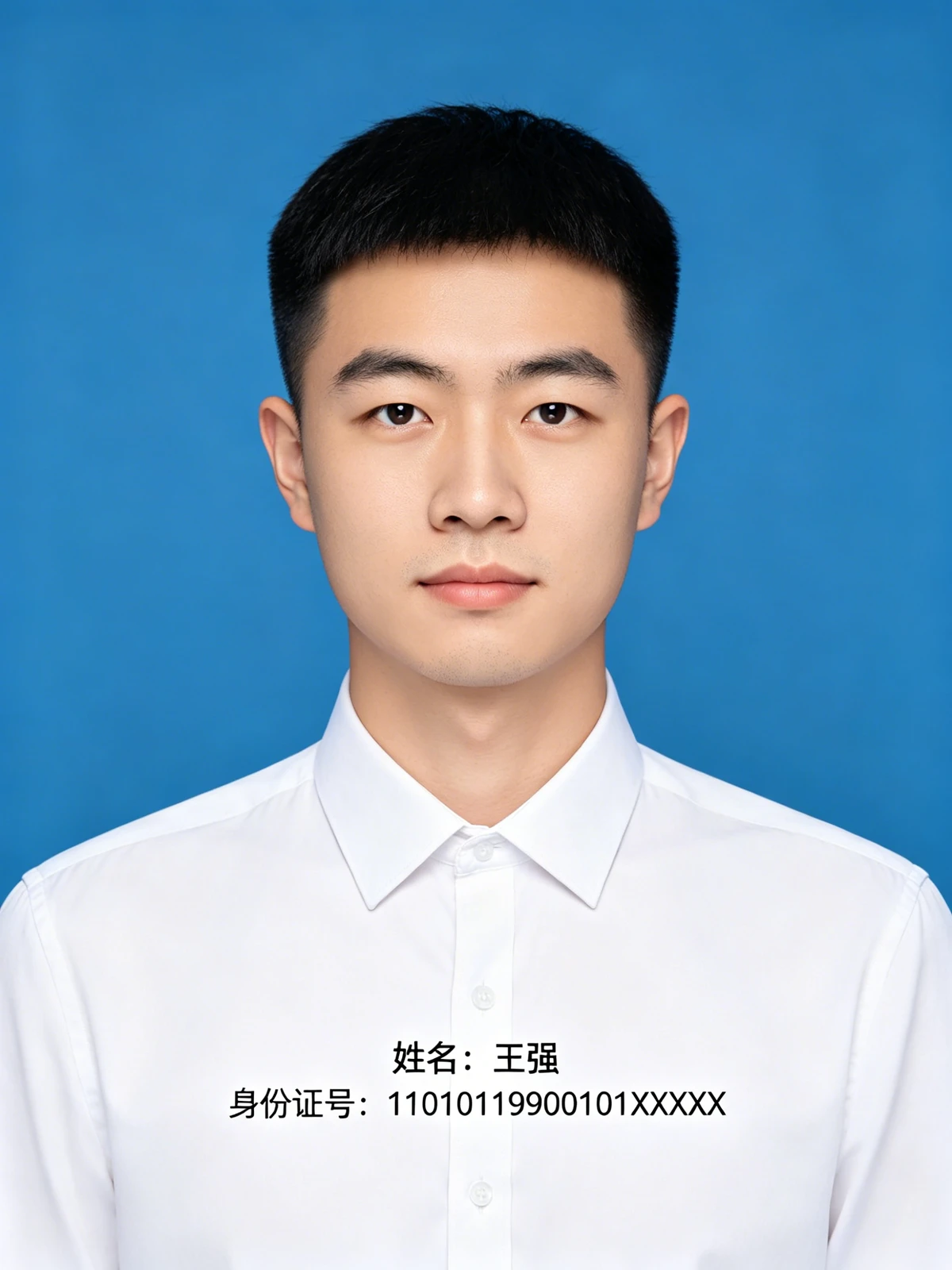 证件照无痕改字前示例图像