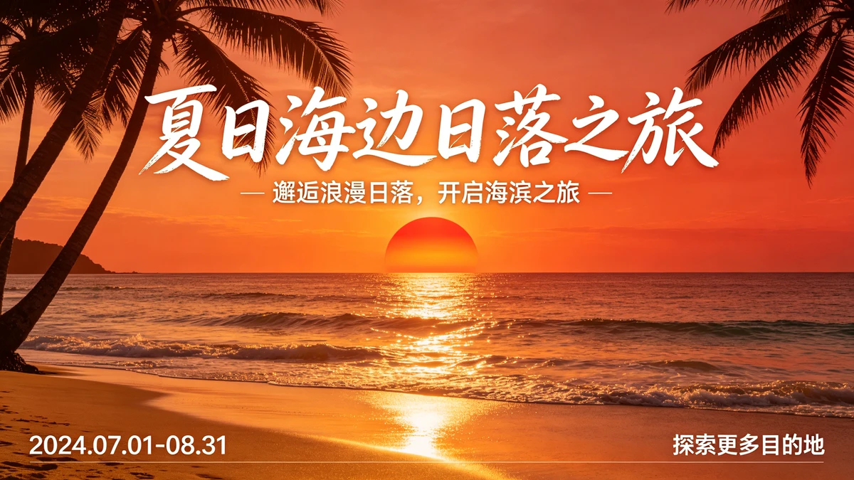 自然风景海报示例1