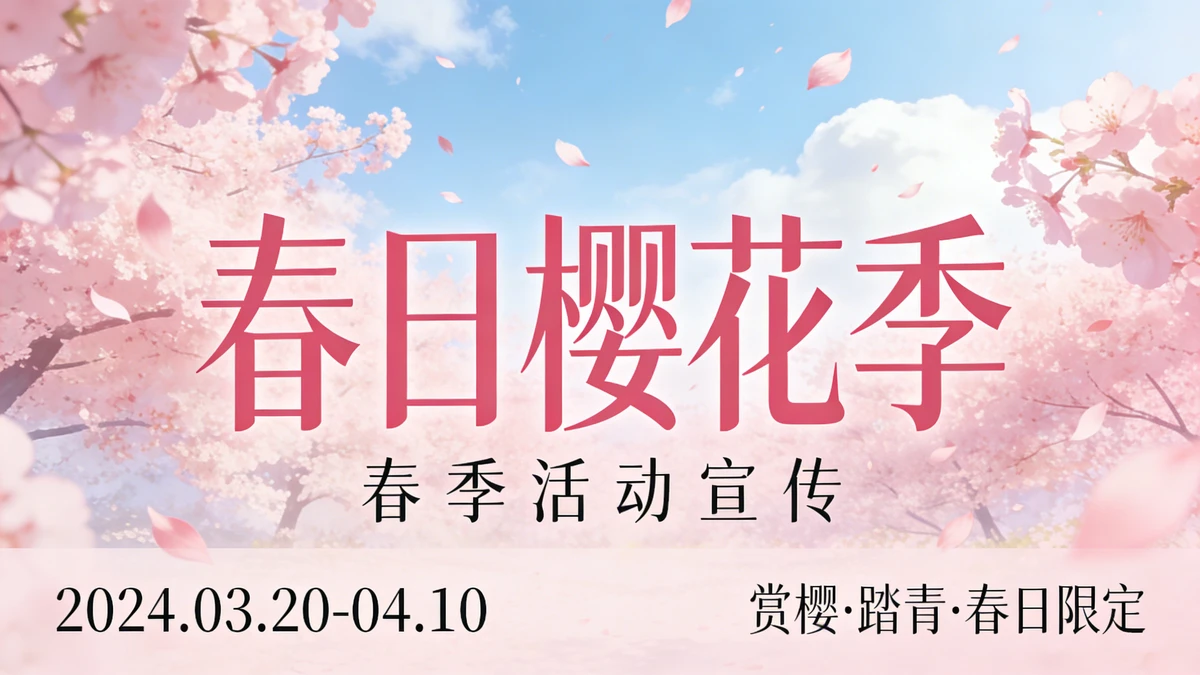 季节主题海报示例1