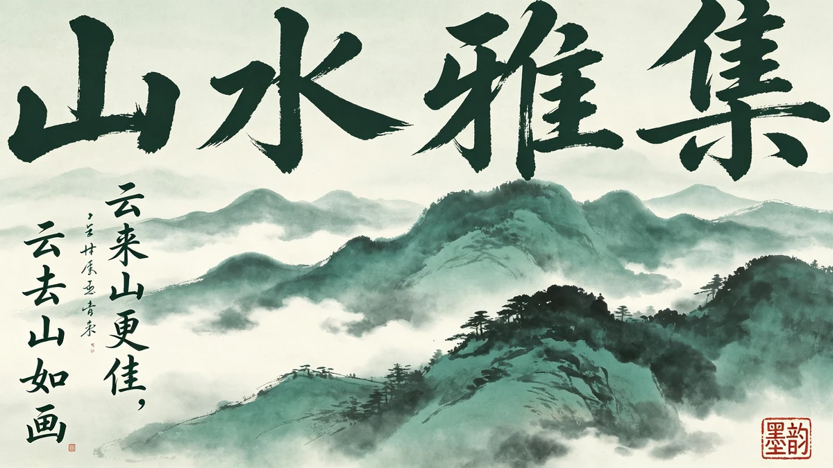 书法融合海报示例1