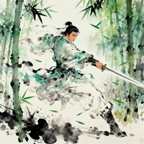武侠风格相似图生成示例1