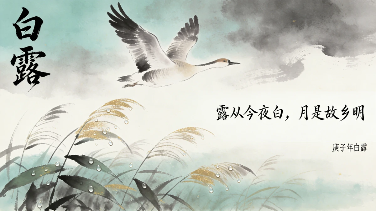 秋季节气日签示例1