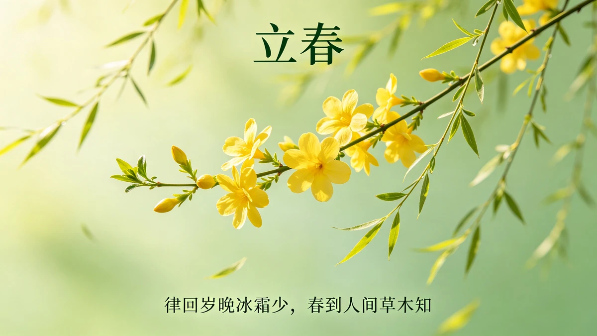春季节气日签示例1
