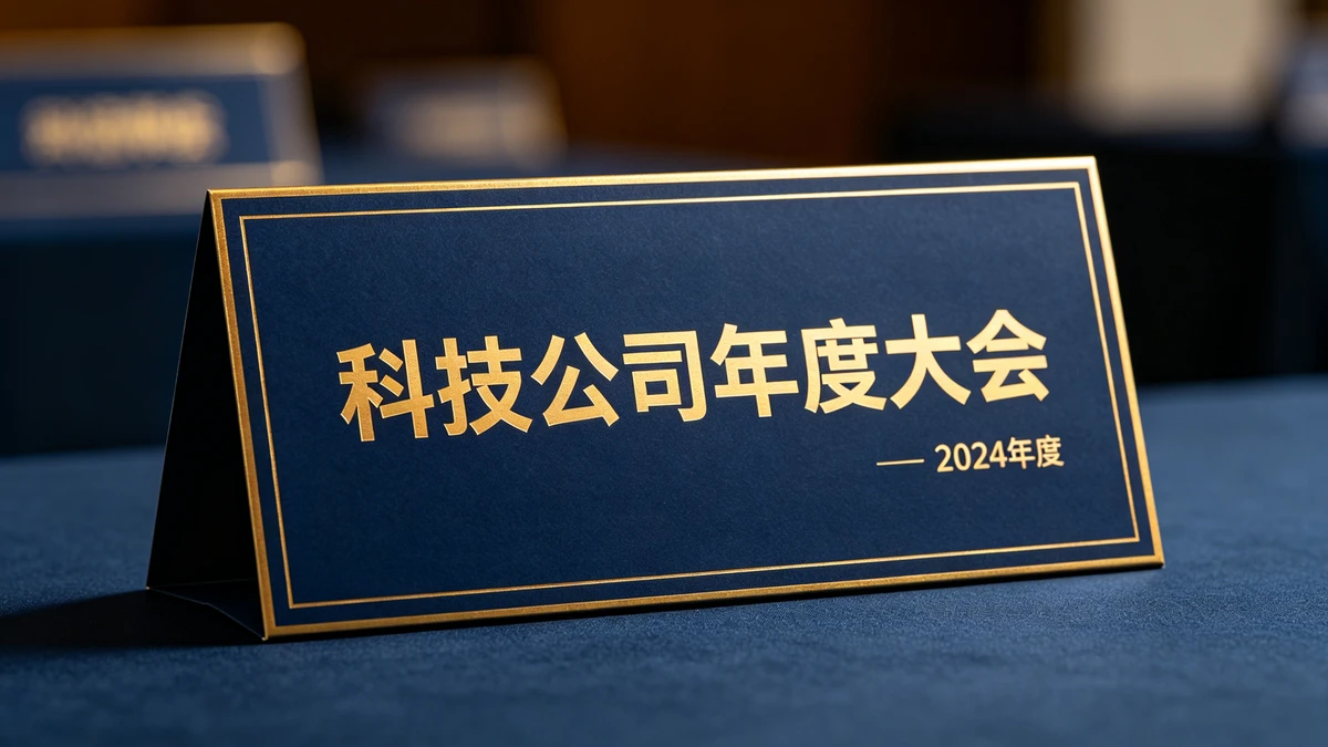 会议桌牌示例1