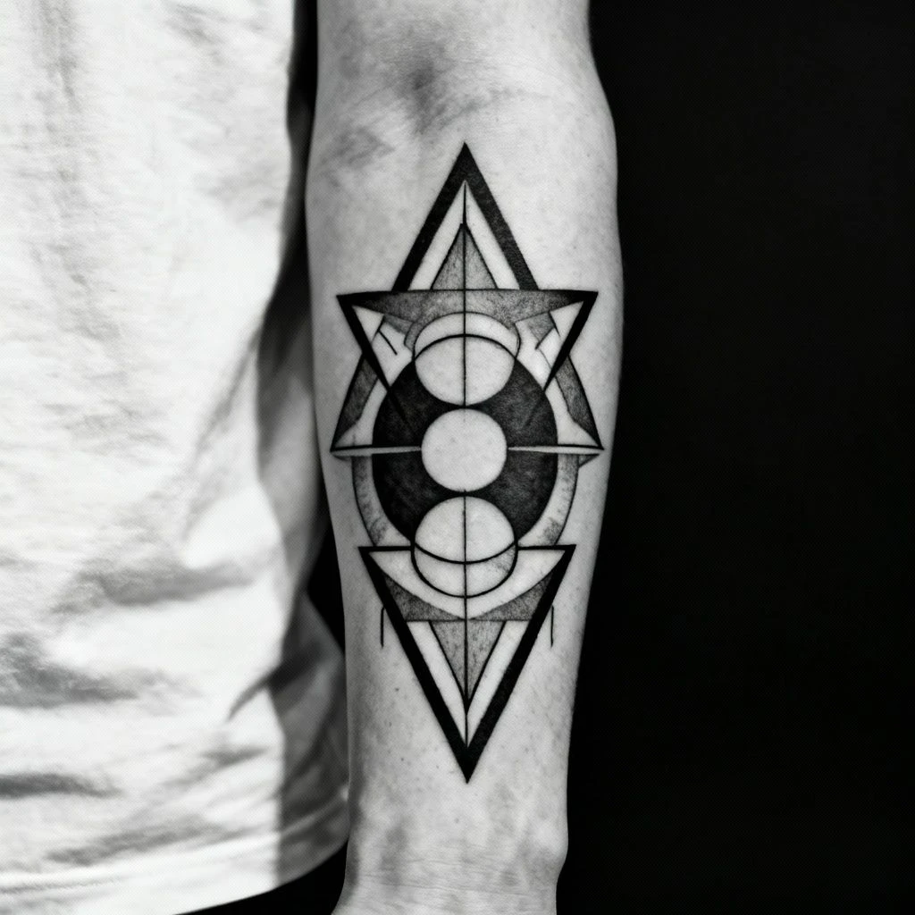 几何风格纹身图案示例1