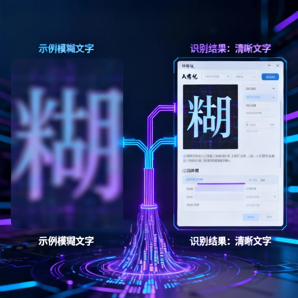 模糊图片提取示例1