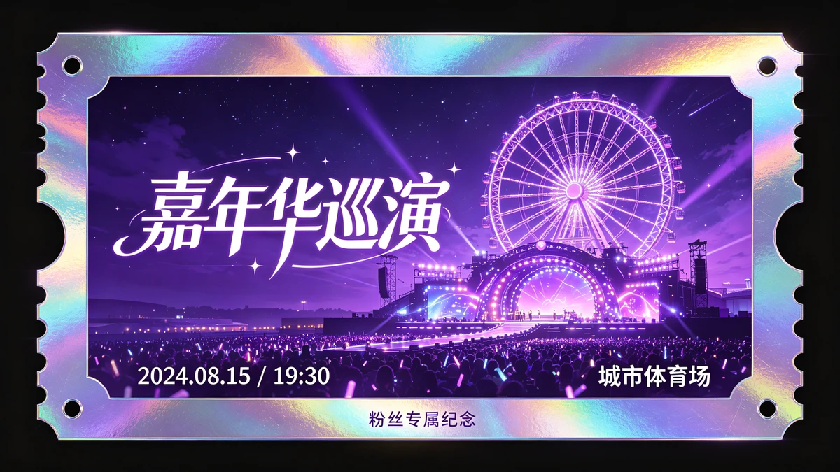 演唱会票根示例1