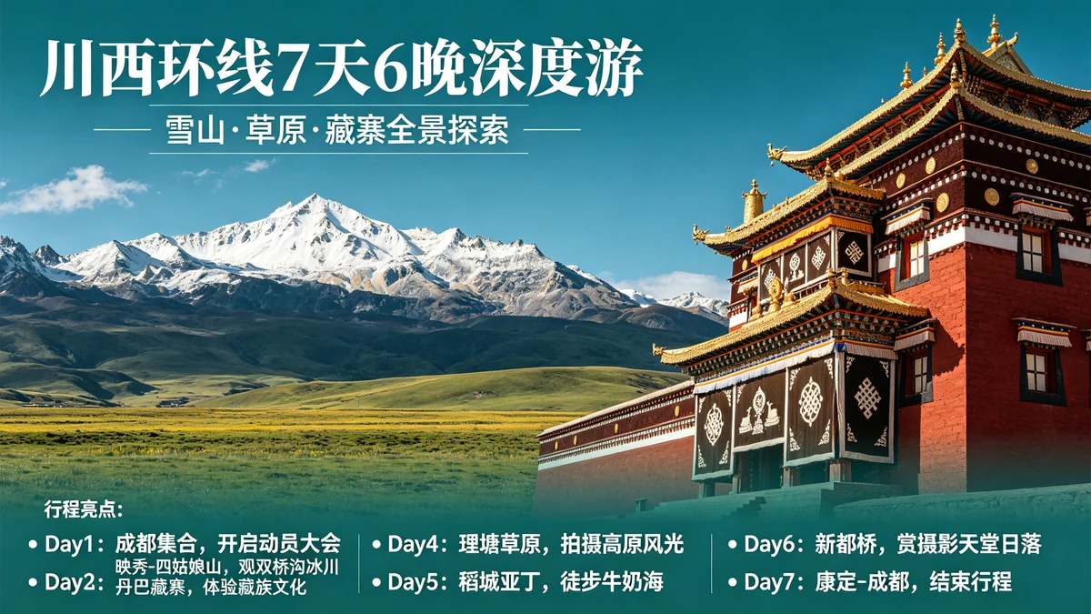 旅行社线路宣传单示例1