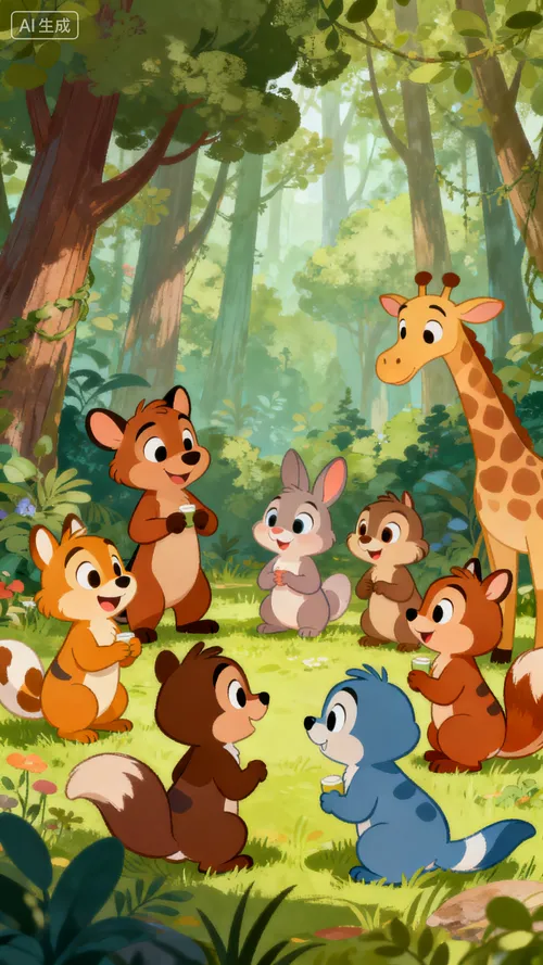 卡通风格壁纸生成示例1