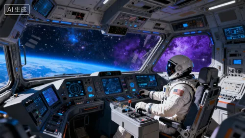 科幻风格壁纸生成示例1