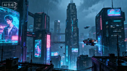 科幻风格壁纸生成示例1