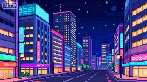 像素风格壁纸生成示例1