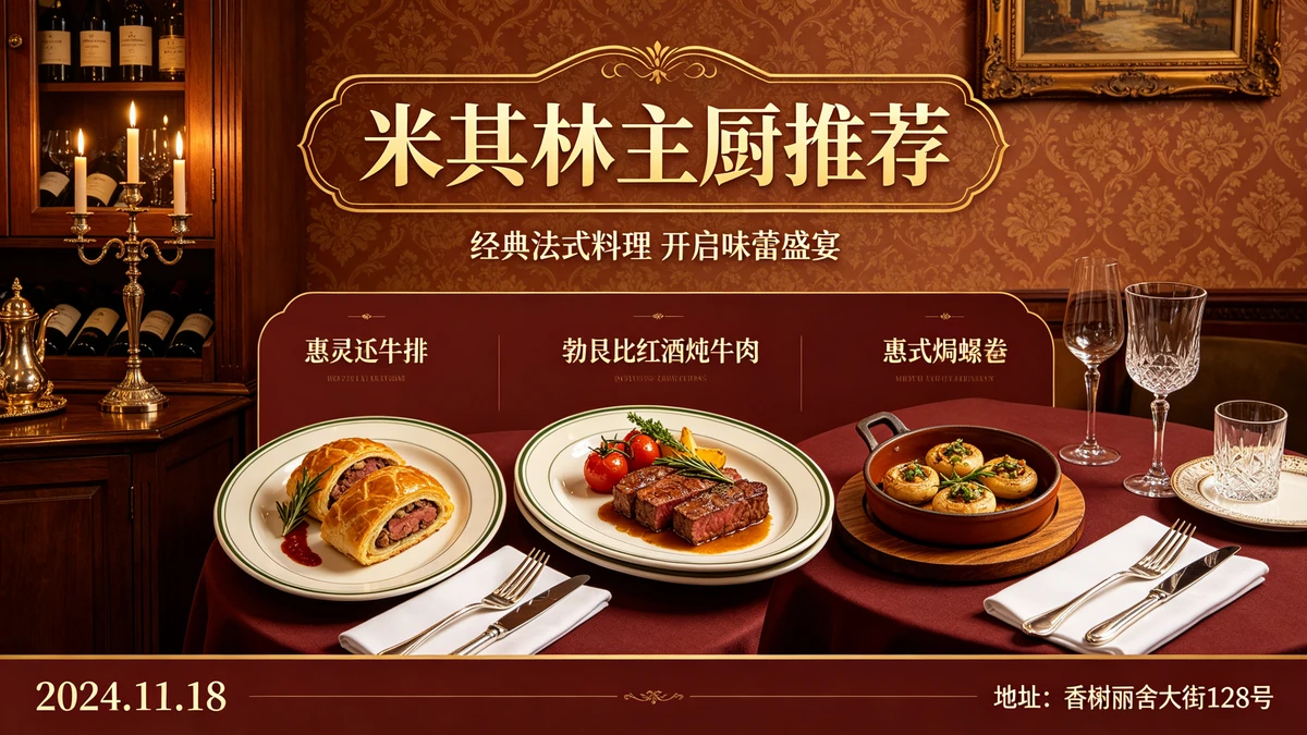 西餐厅开业宣传单示例1