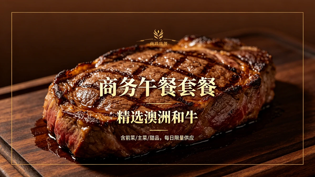 西式正餐套餐宣传单示例1