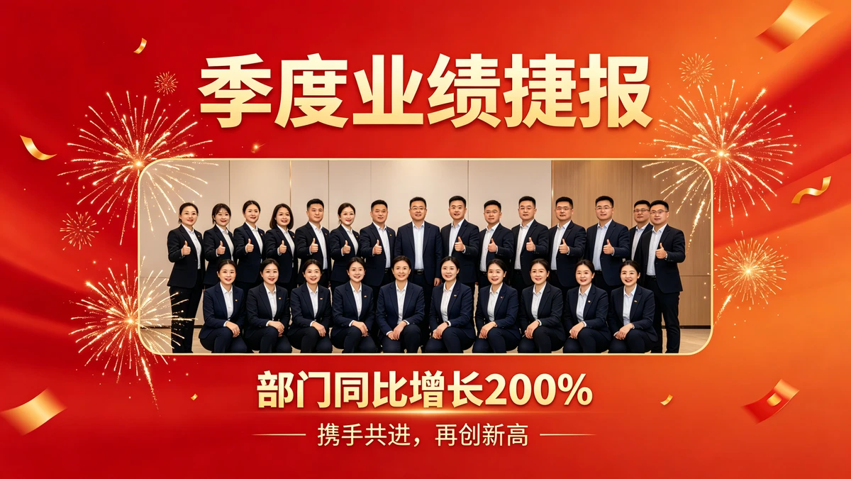 业绩战报示例1