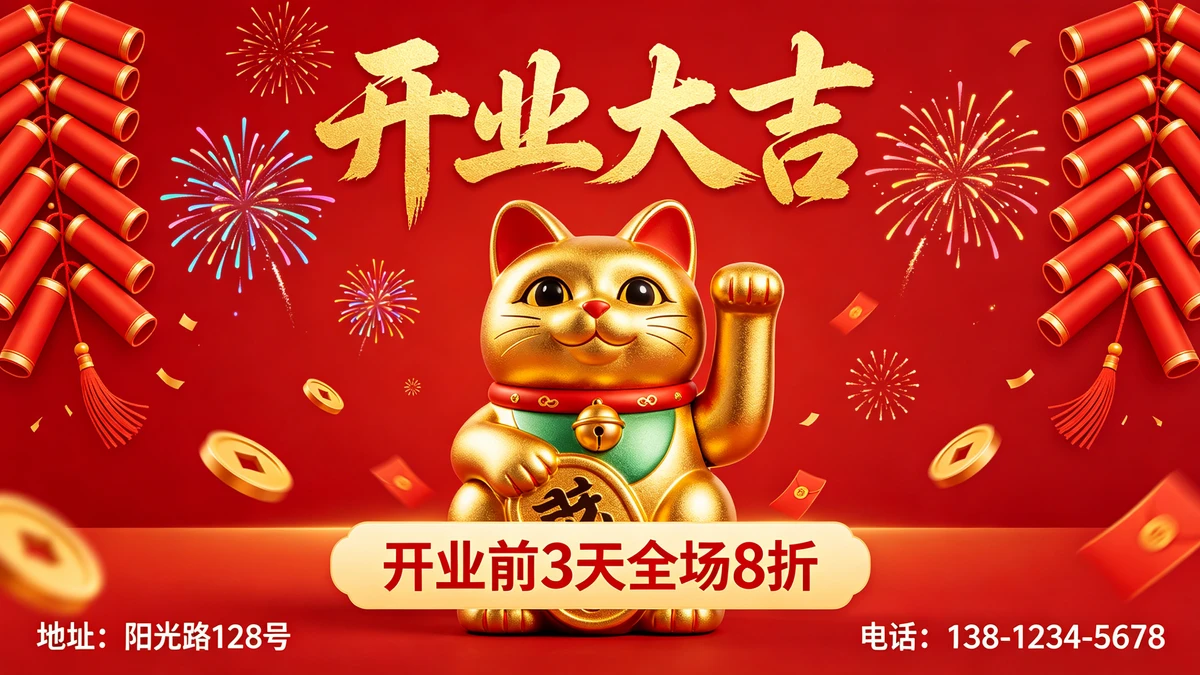开业海报示例1