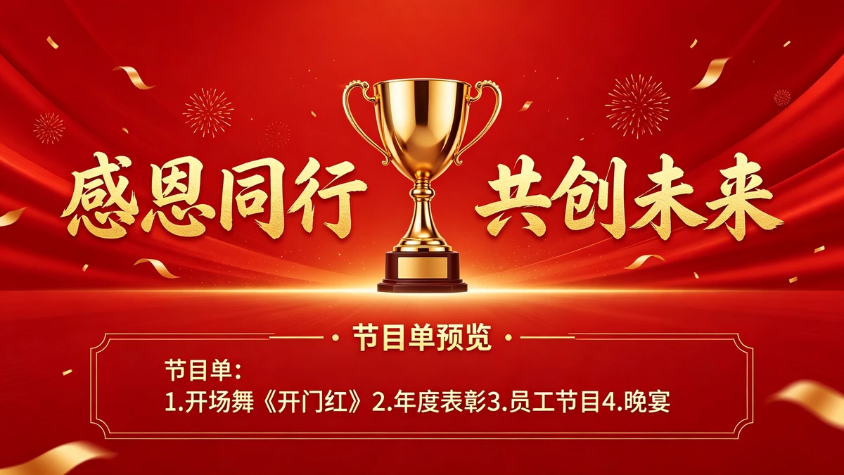 年会晚宴邀请函示例1