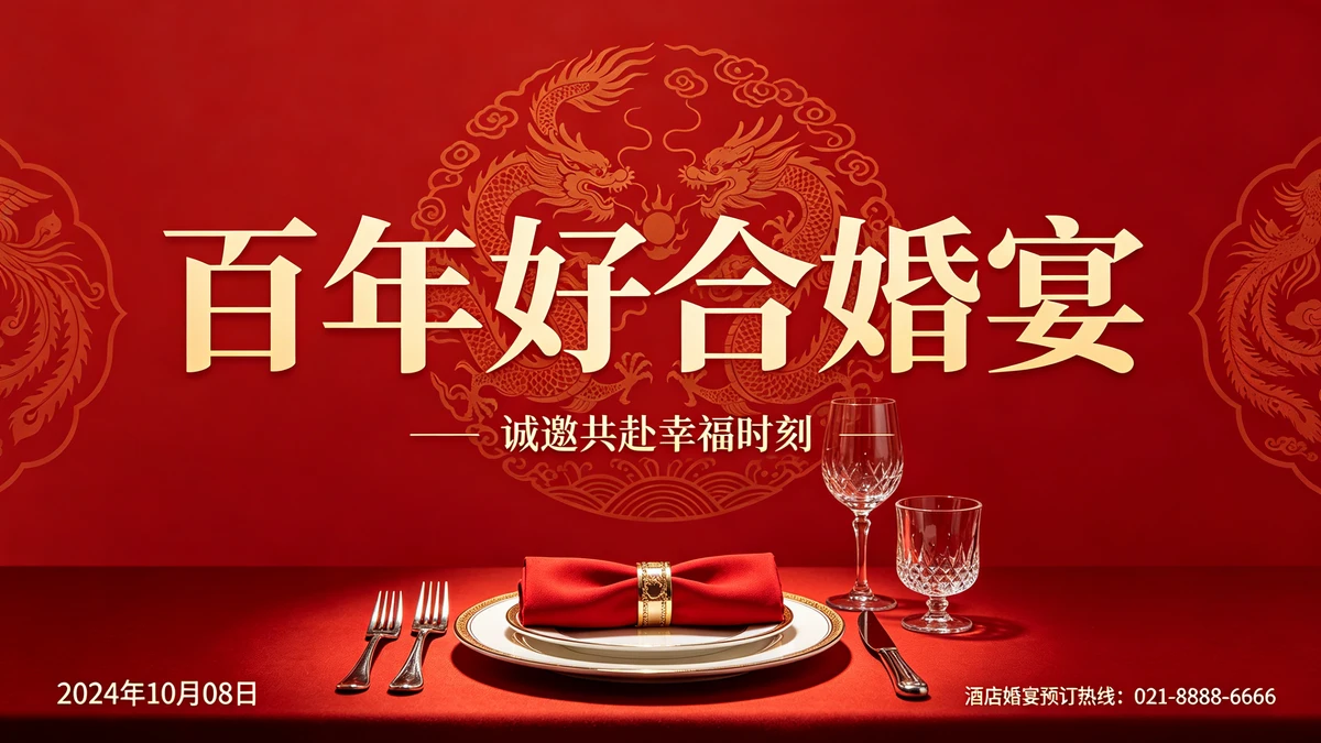 宴席海报示例1