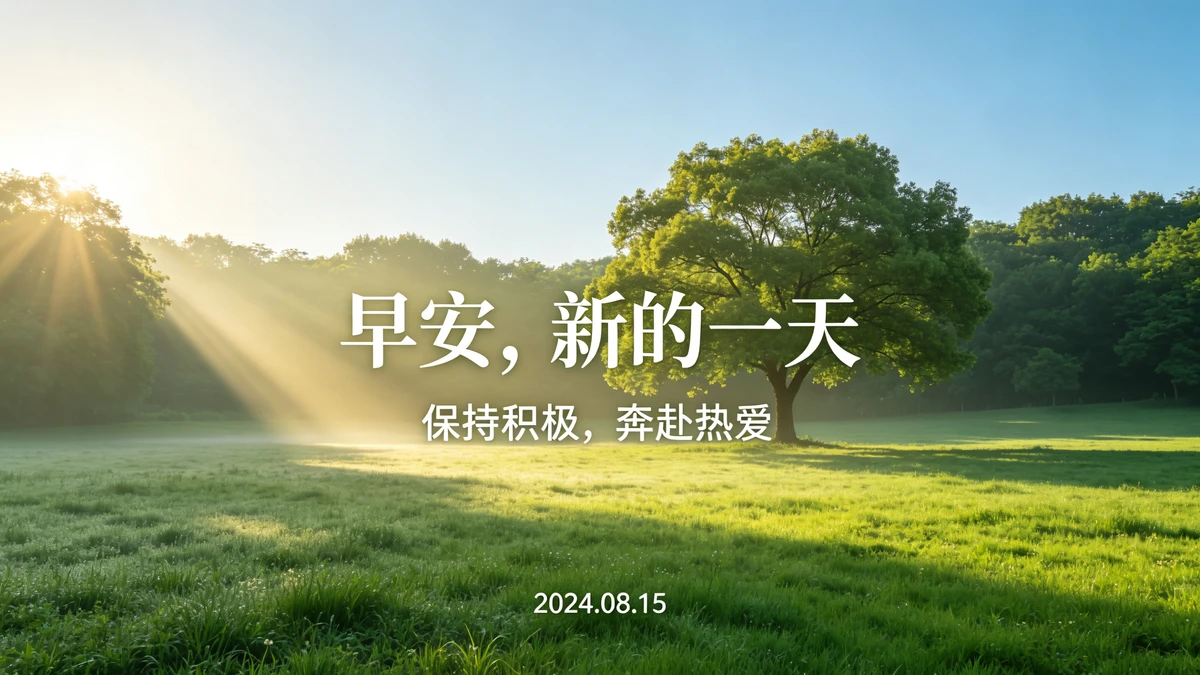 早安问候示例1